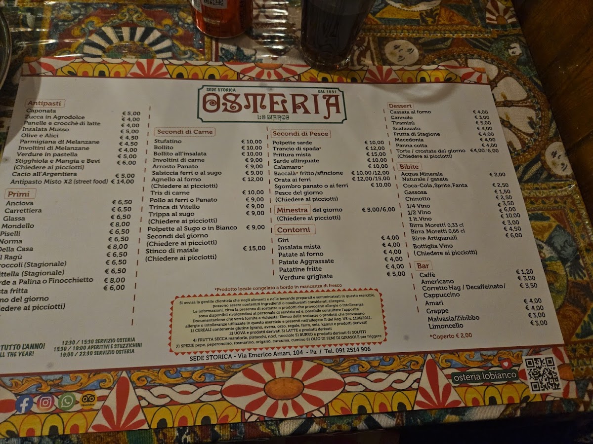 Menu Osteria Lo Bianco Sede Storica-9